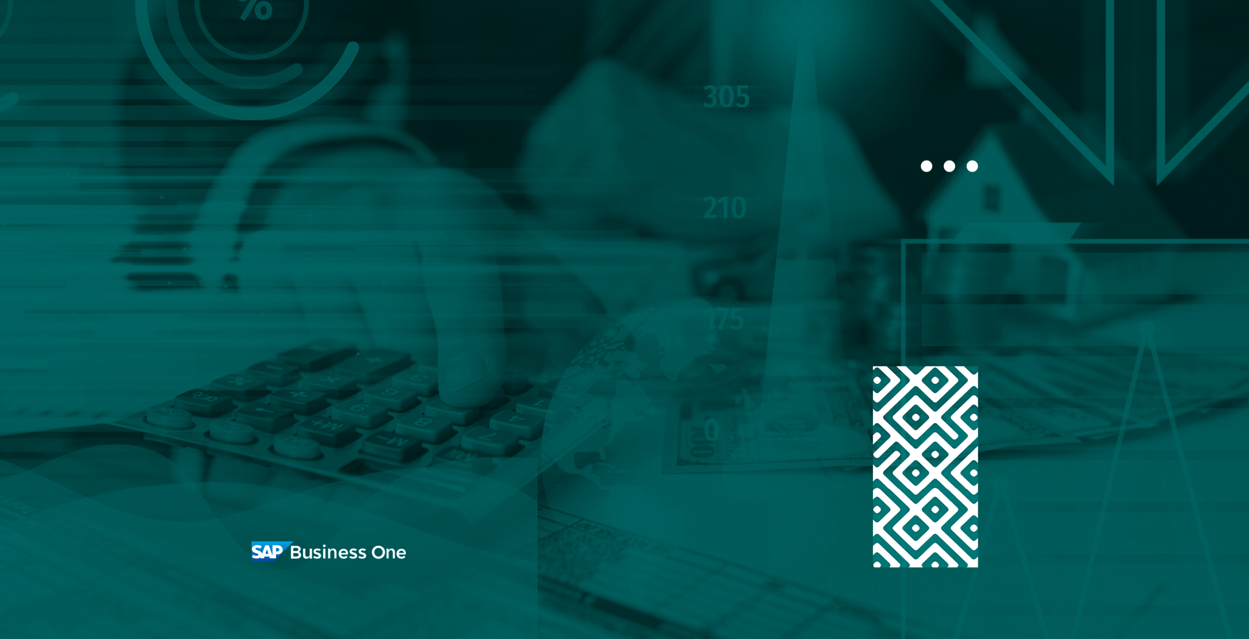 Imagem ilustrativa sobre reforma tributária com elementos financeiros, como calculadora, gráficos e dinheiro, destacando o uso da solução SAP Business One.